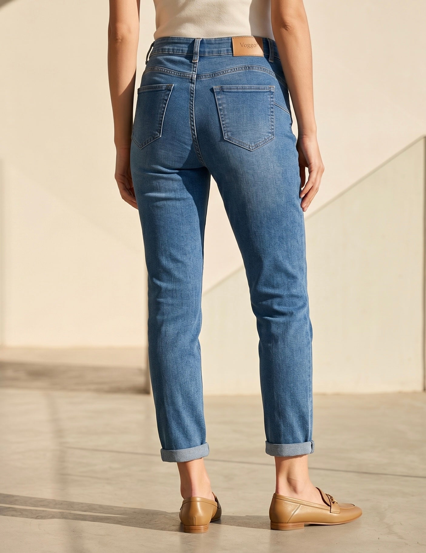 Jean 7/8ème Coupe Slim – Effet Push-Up