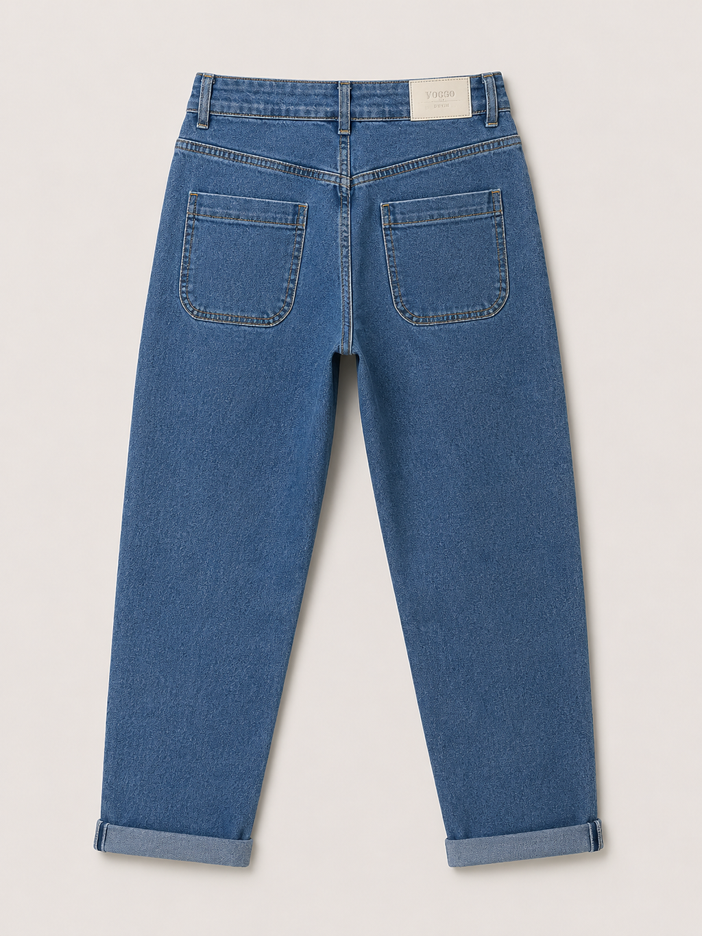 Jean Mom Fit – Poches Plaquées
