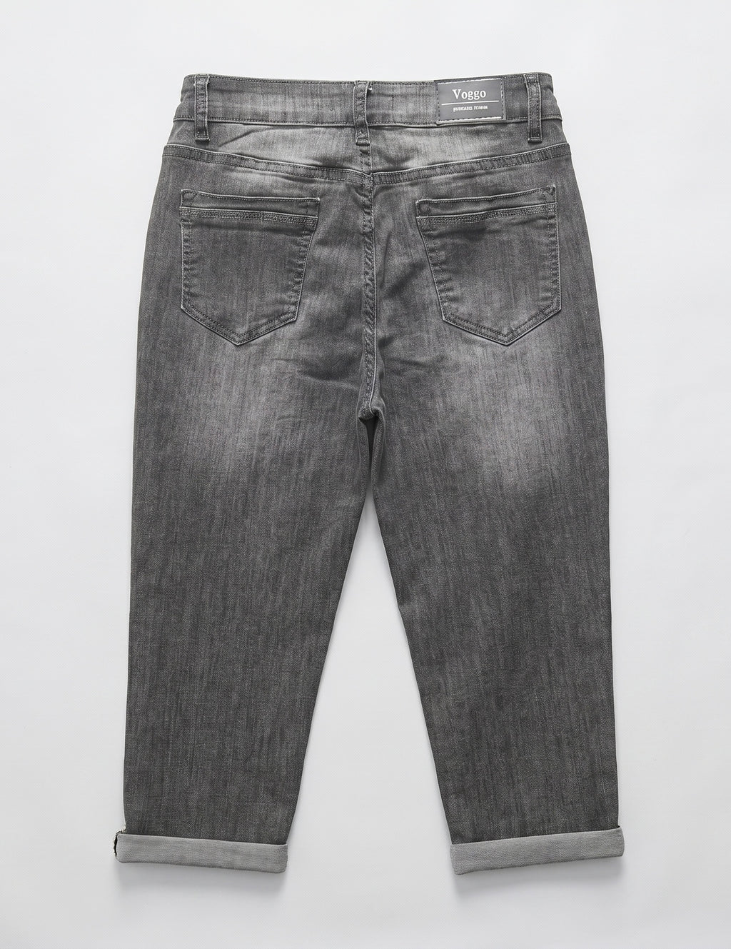 Pantacourt en Jean – Gris Classique