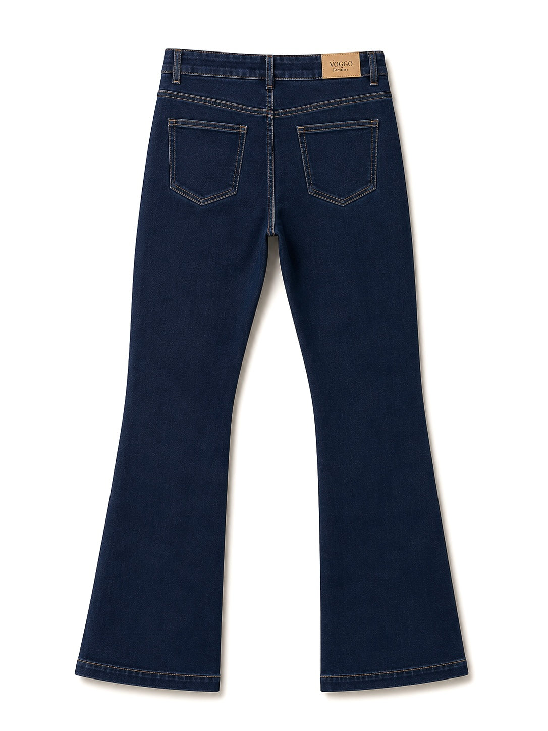 Jean Bootcut – Surpiqûres Grises – Bleu Brut