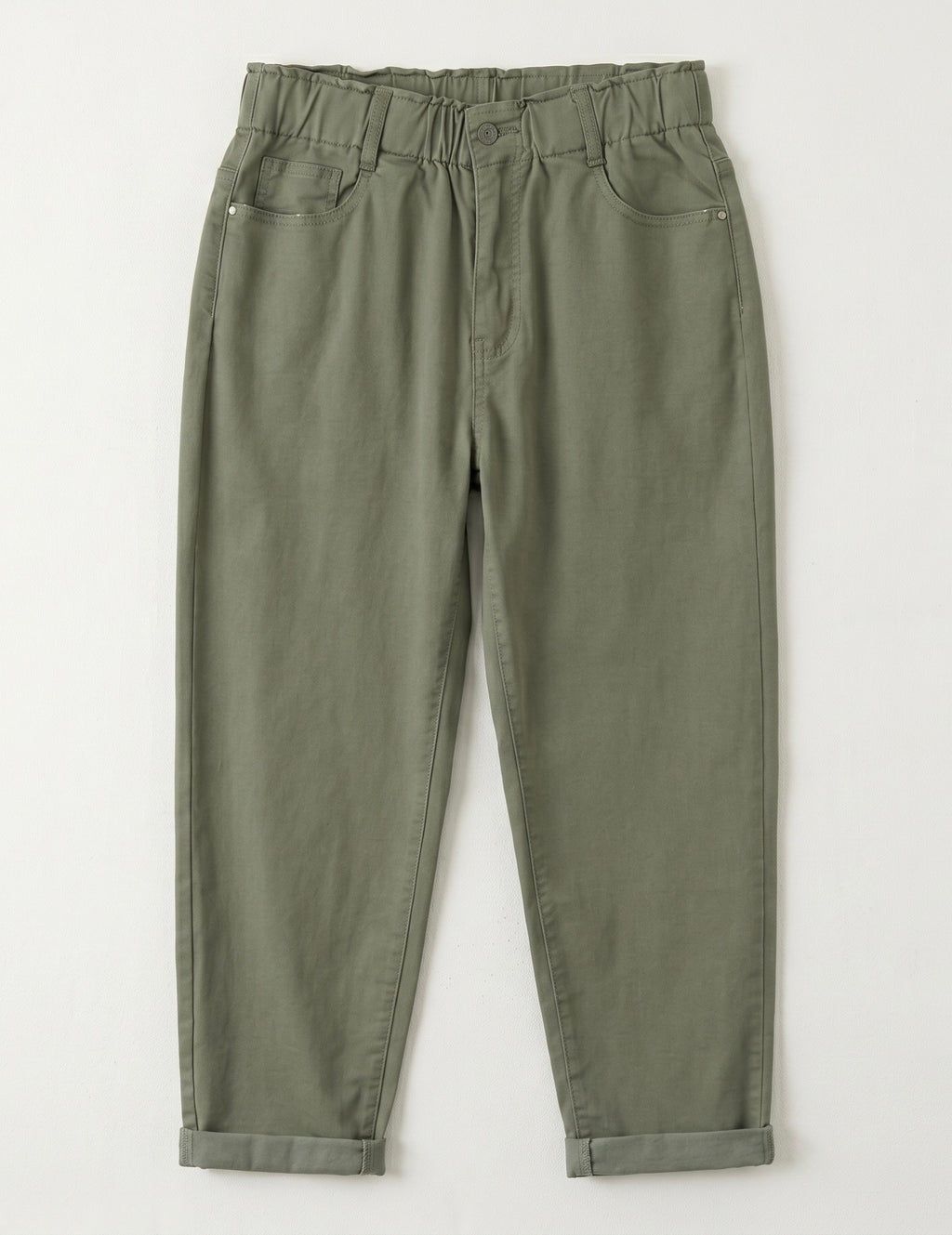Pantalon Mom Fit – Grande Taille – Ceinture Élastiquée