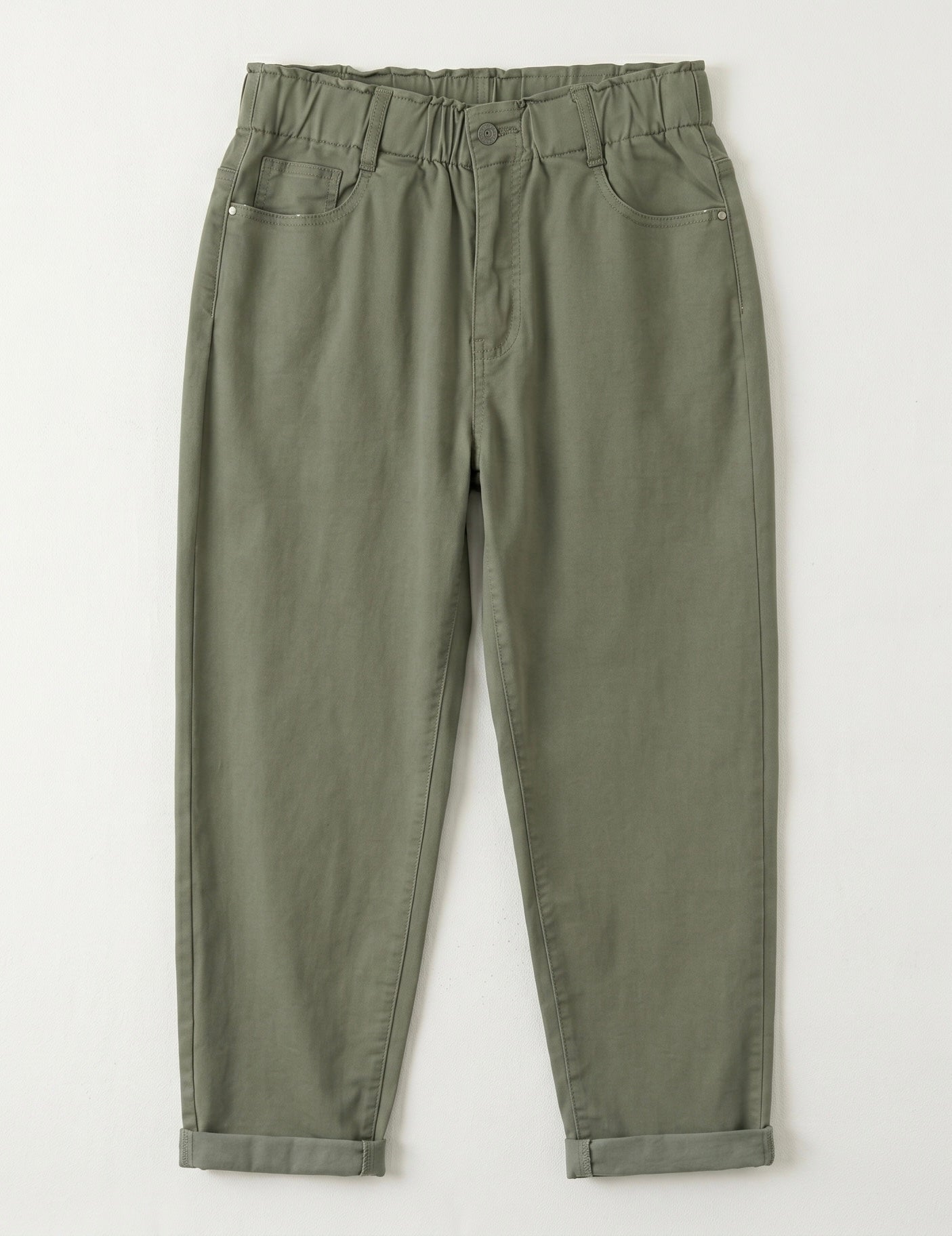 Pantalon Mom Fit – Grande Taille – Ceinture Élastiquée