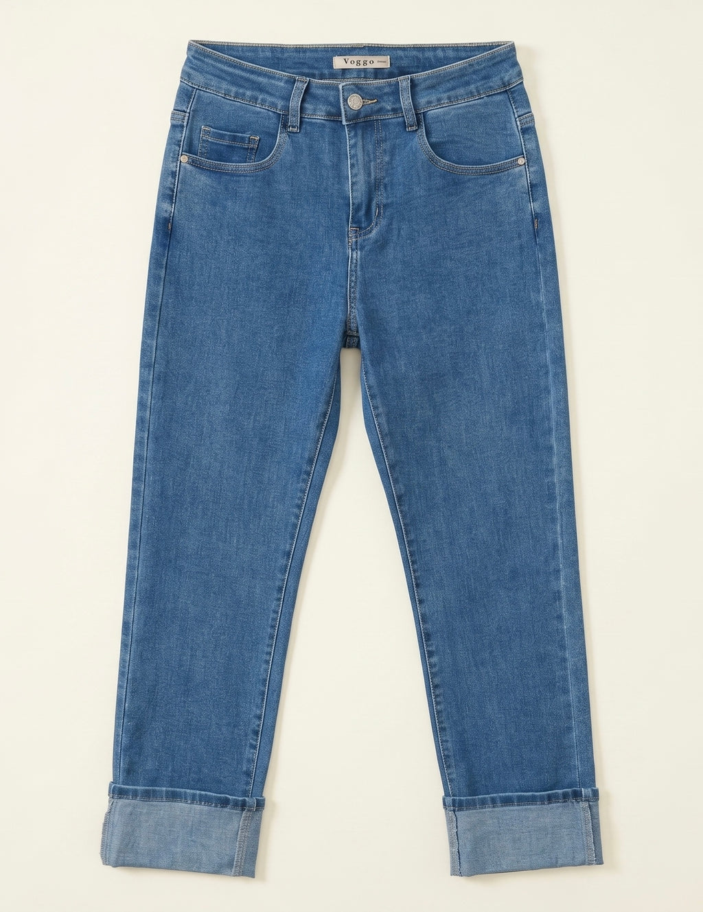 Jean 7/8ème Coupe Droite – Grand Revers