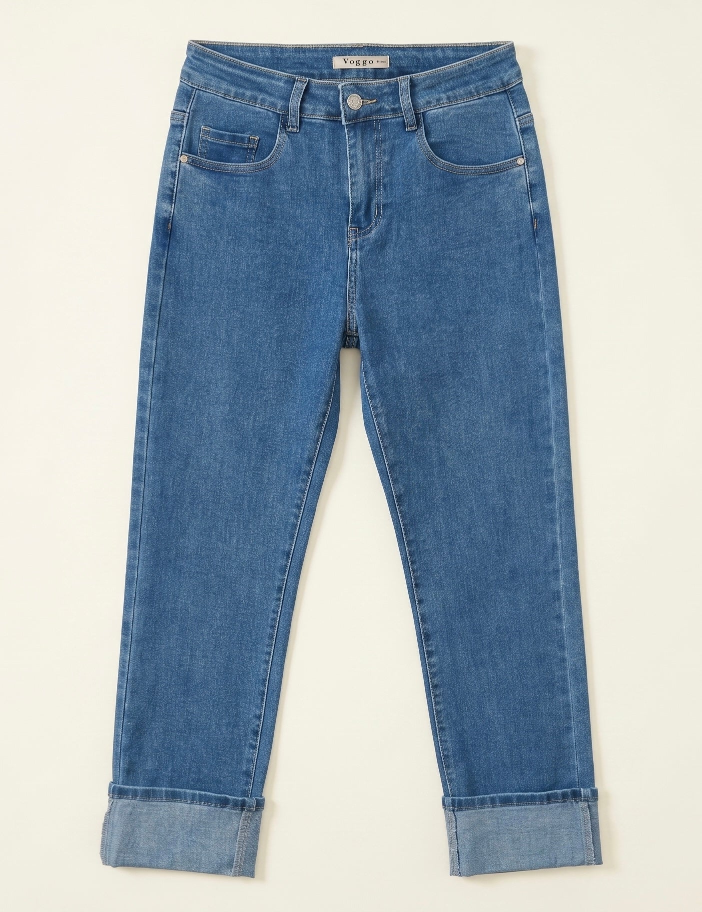 Jean 7/8ème Coupe Droite – Grand Revers