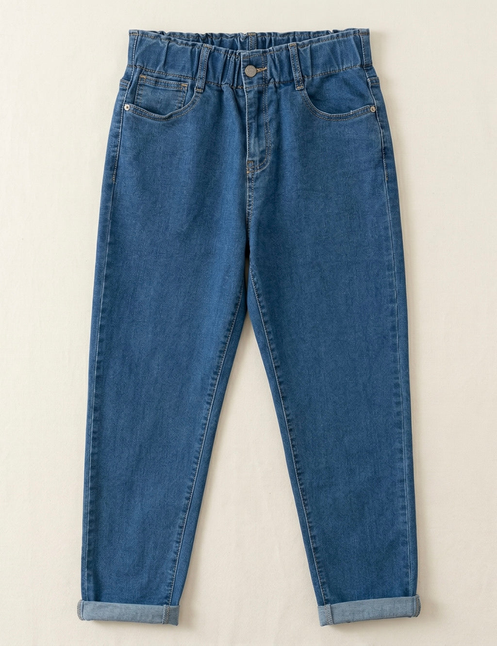 Jean Mom Fit – Ceinture Élastiquée