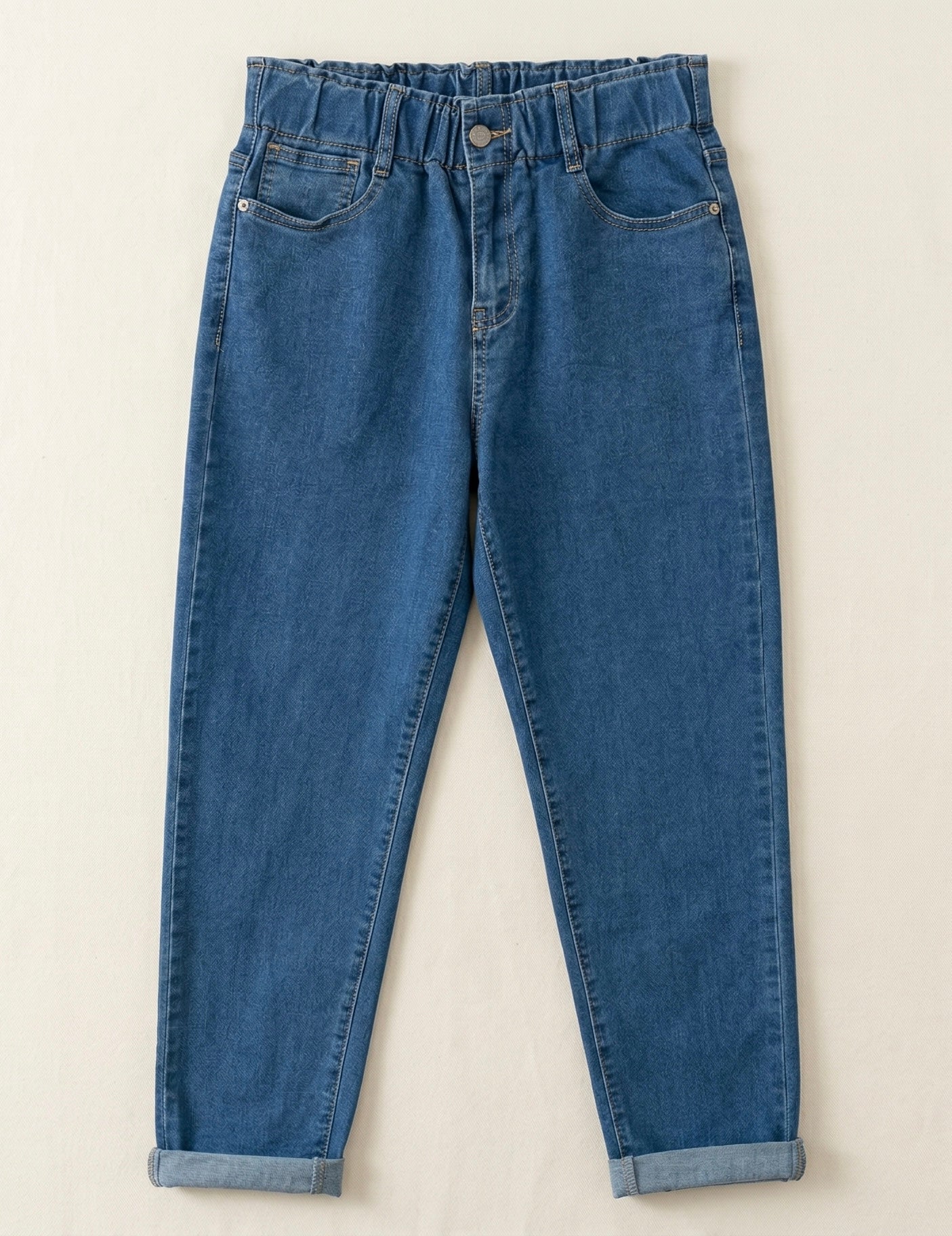 Jean Mom Fit – Ceinture Élastiquée