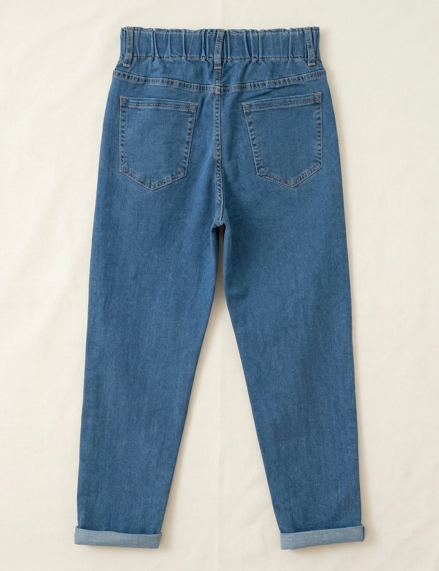 Jean Mom Fit – Ceinture Élastiquée