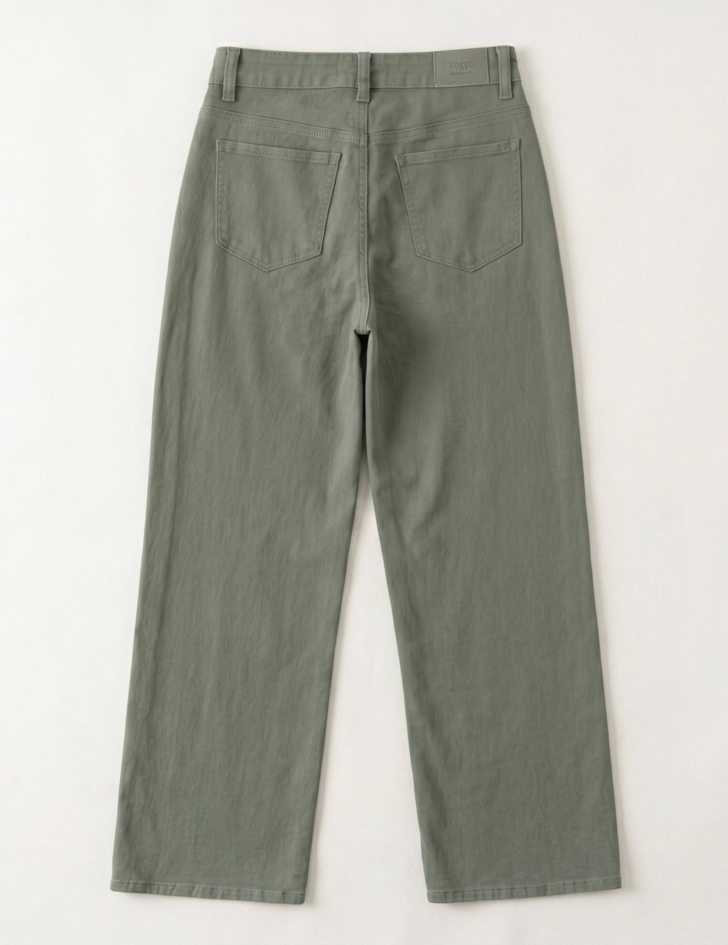 Jean Wide Leg – 5 Boutons & Poches Plaquées