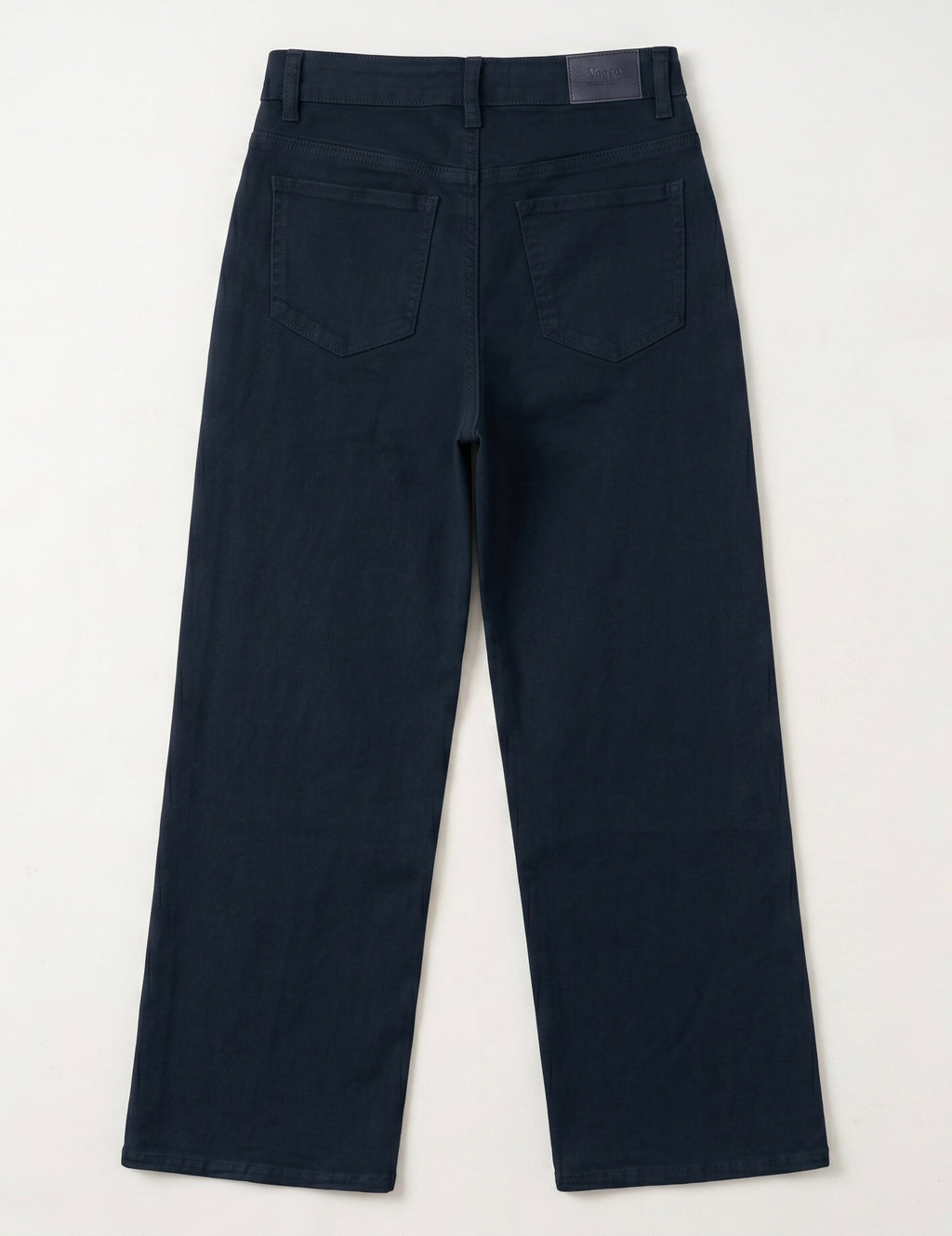 Jean Wide Leg – 5 Boutons & Poches Plaquées