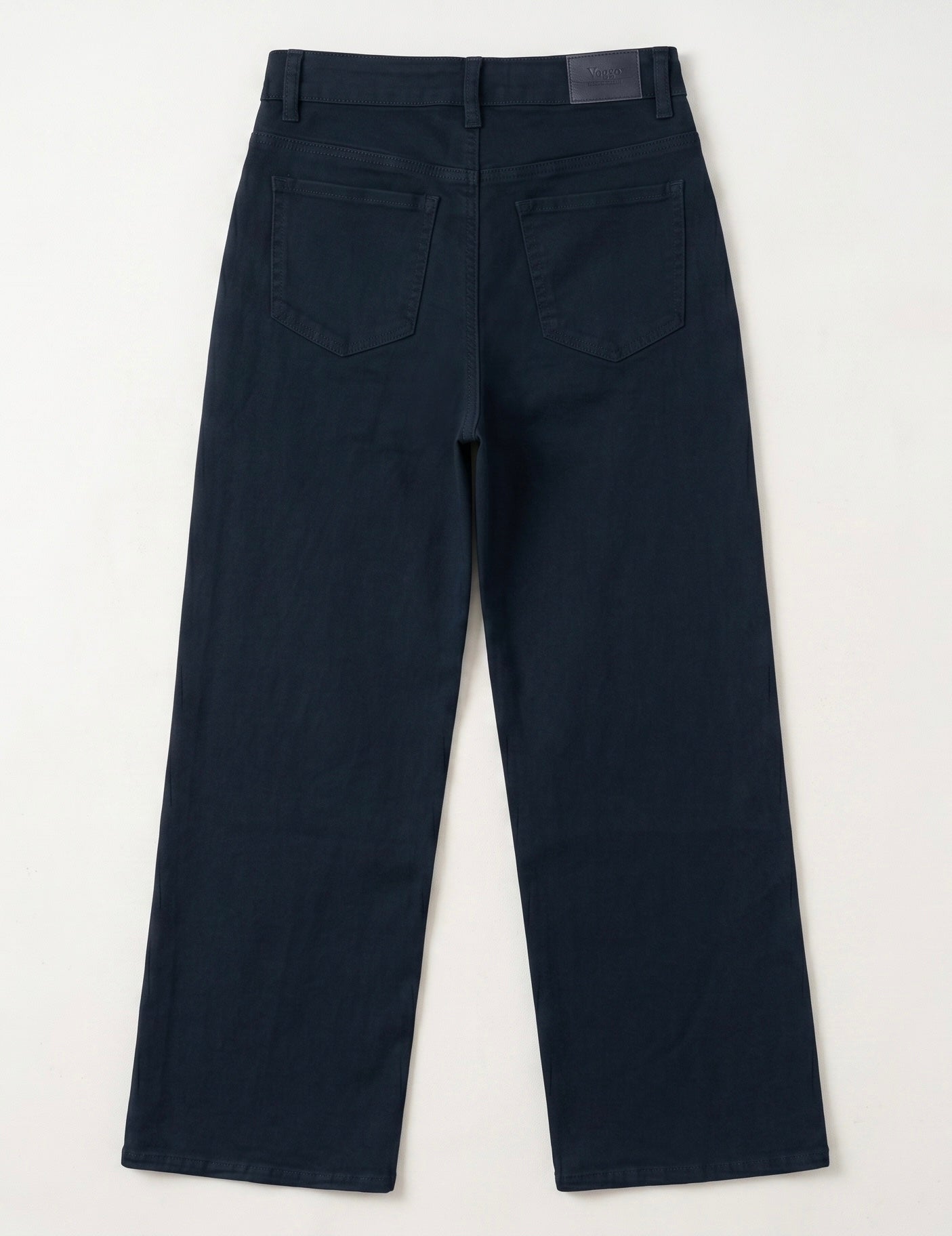Jean Wide Leg – 5 Boutons & Poches Plaquées