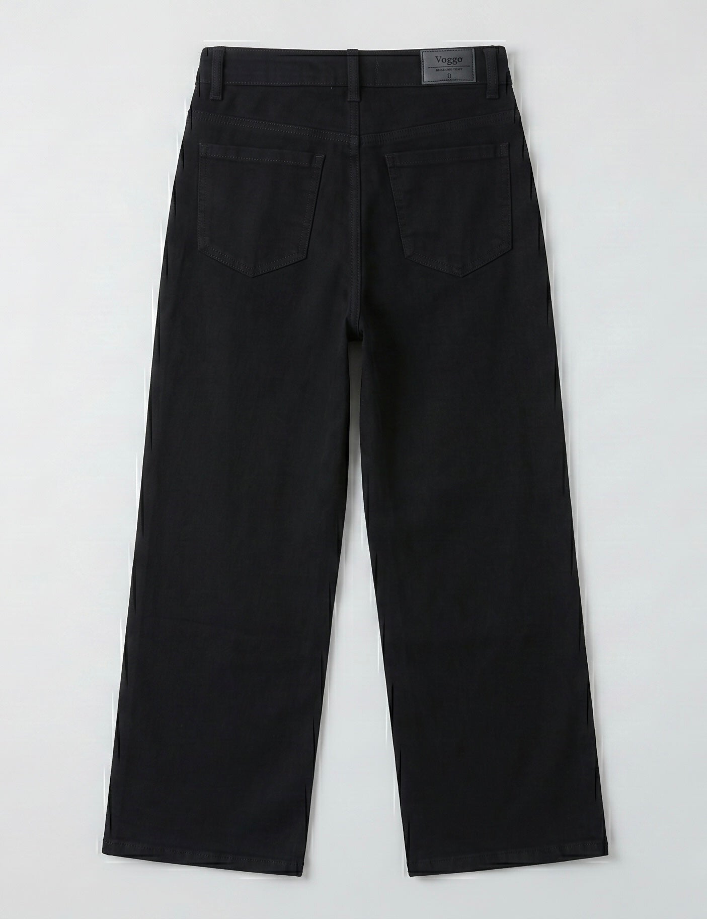 Jean Wide Leg – 5 Boutons & Poches Plaquées
