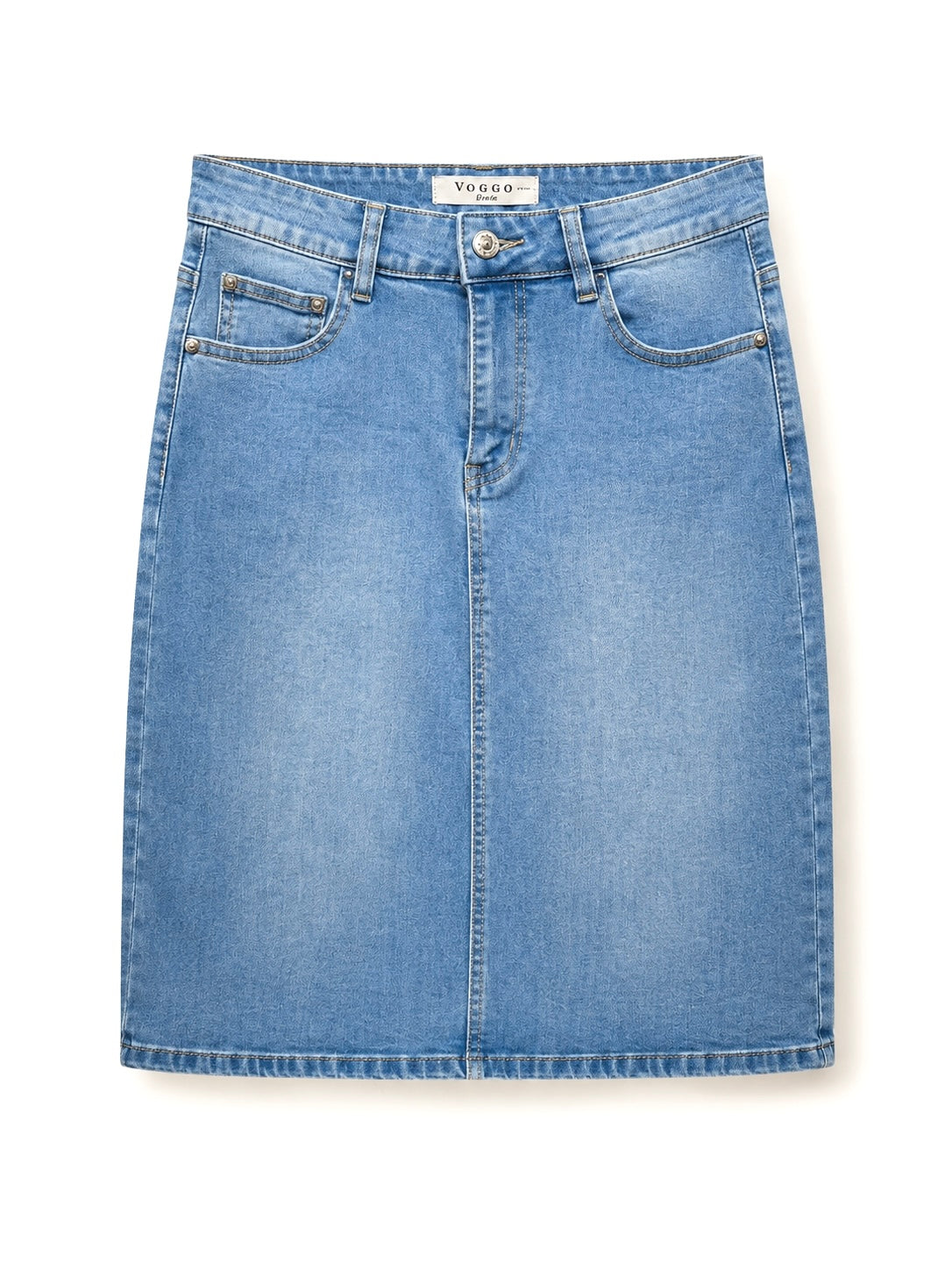 Jupe Courte en Jean – Fente Arrière