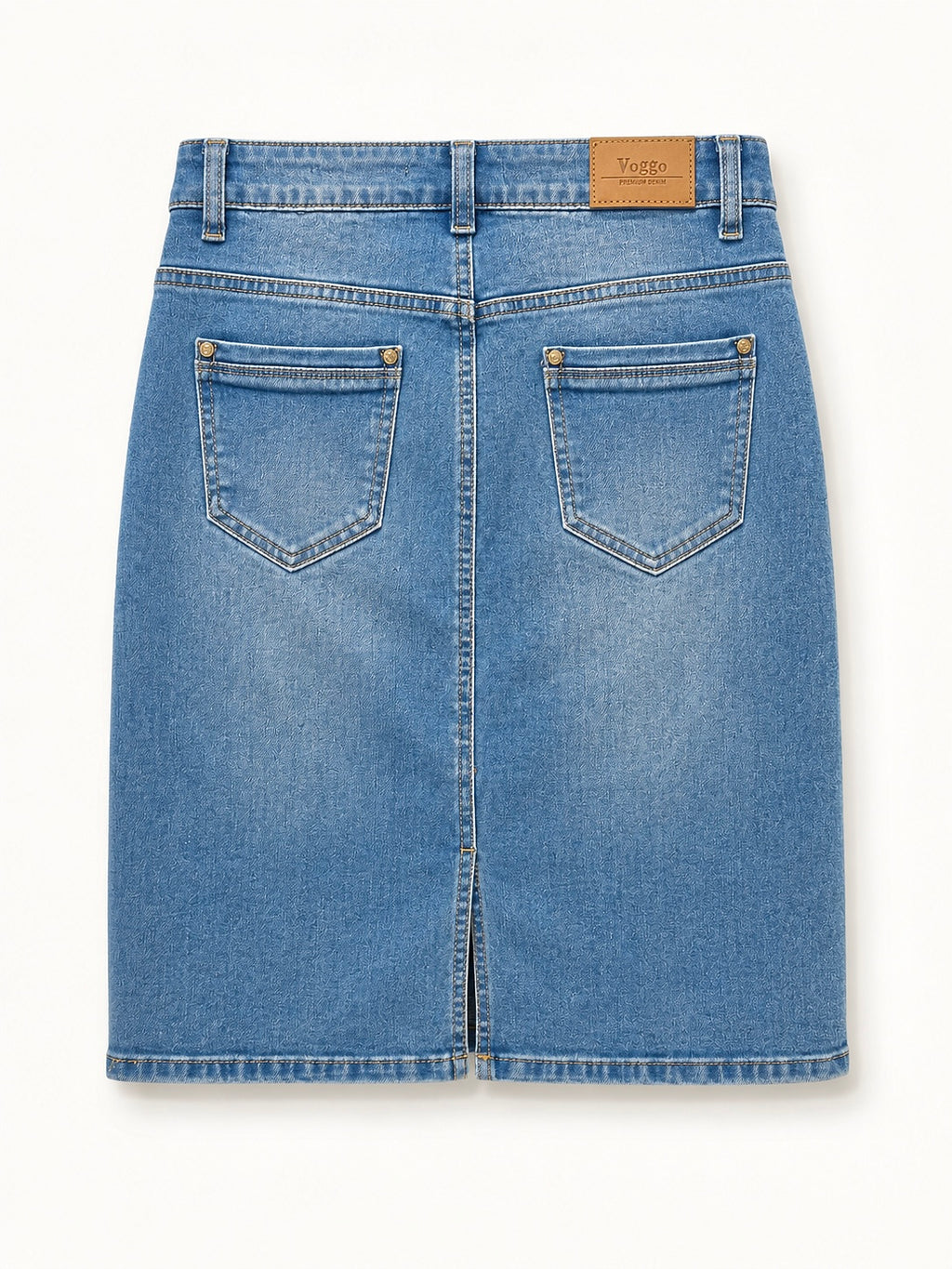 Jupe Courte en Jean – Fente Arrière