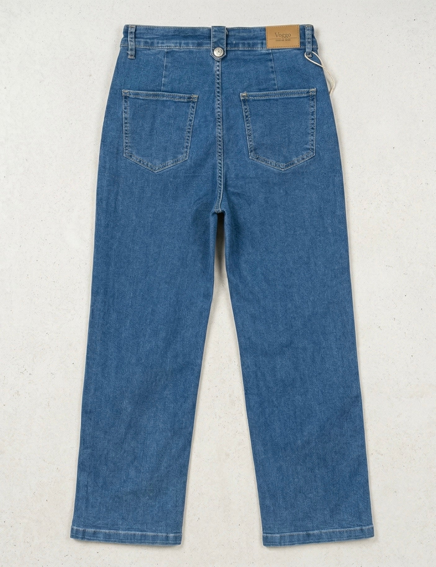 Jean Wide Leg – Boutons Plaqués