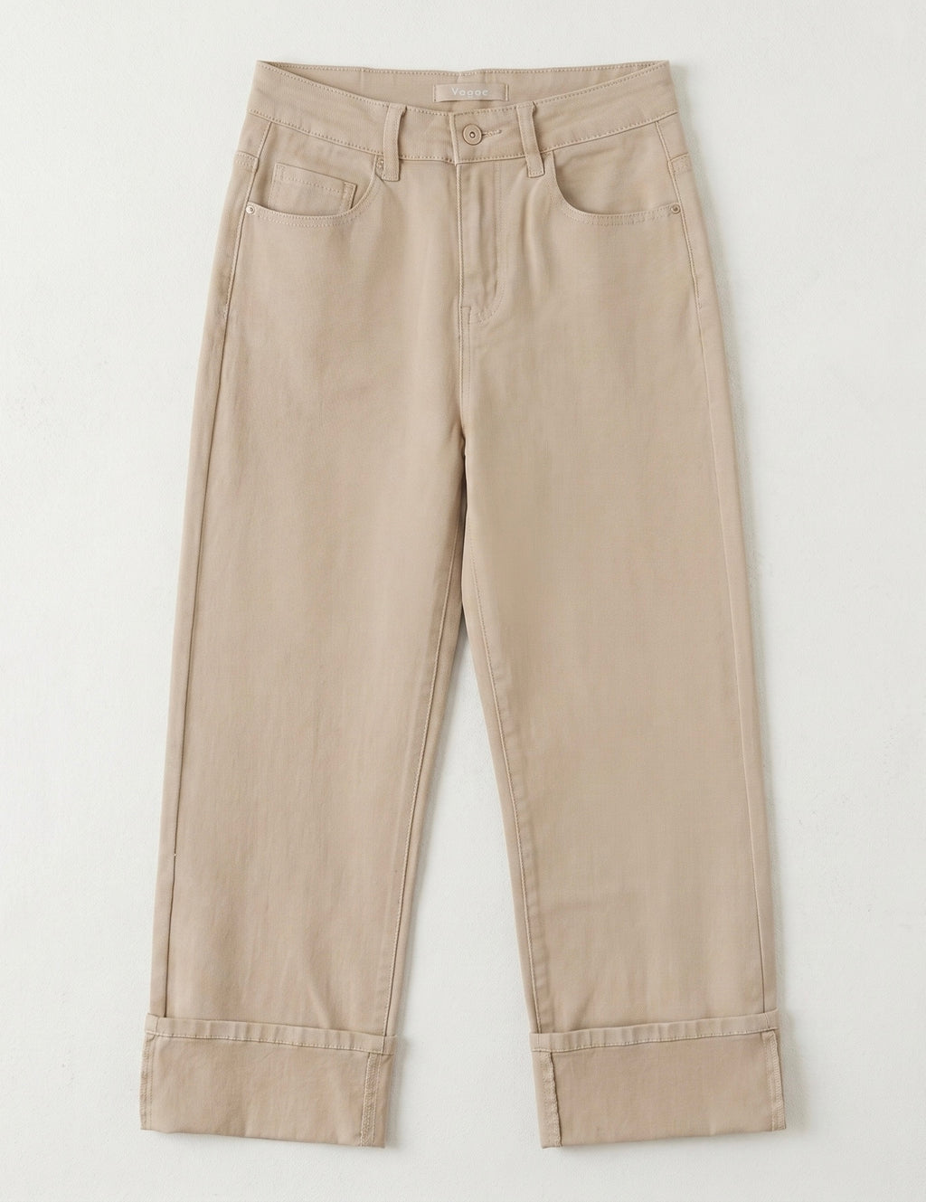 Jean Wide Leg 7/8ème – Grand Revers – Style Moderne