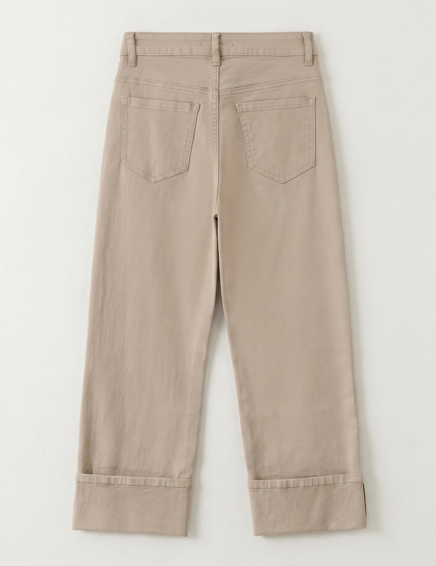 Jean Wide Leg 7/8ème – Grand Revers – Style Moderne