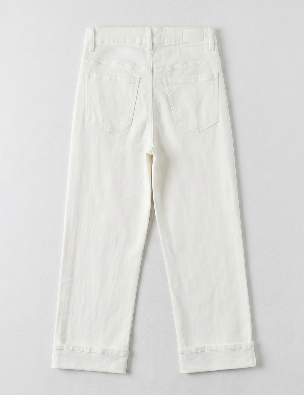 Jean Wide Leg 7/8ème – Grand Revers – Style Moderne