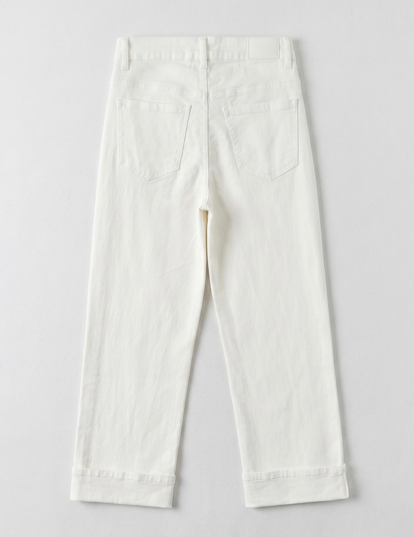 Jean Wide Leg 7/8ème – Grand Revers – Style Moderne