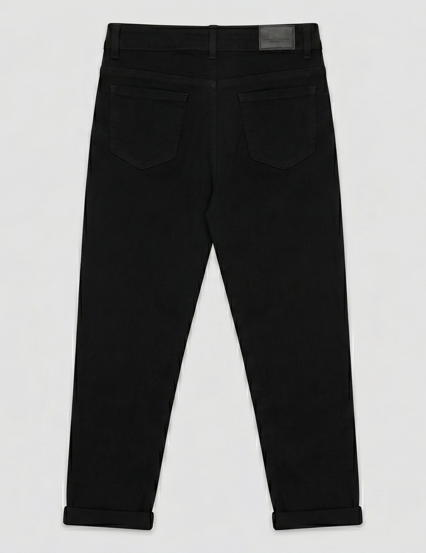 Jean 7/8 Coupe Slim – 5 Boutons Élégants – Noir