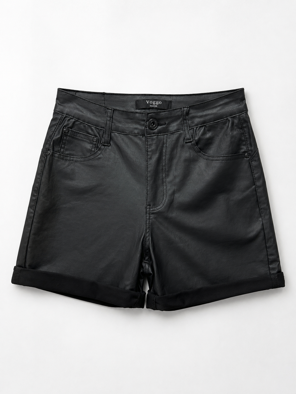 Short en Simili Cuir