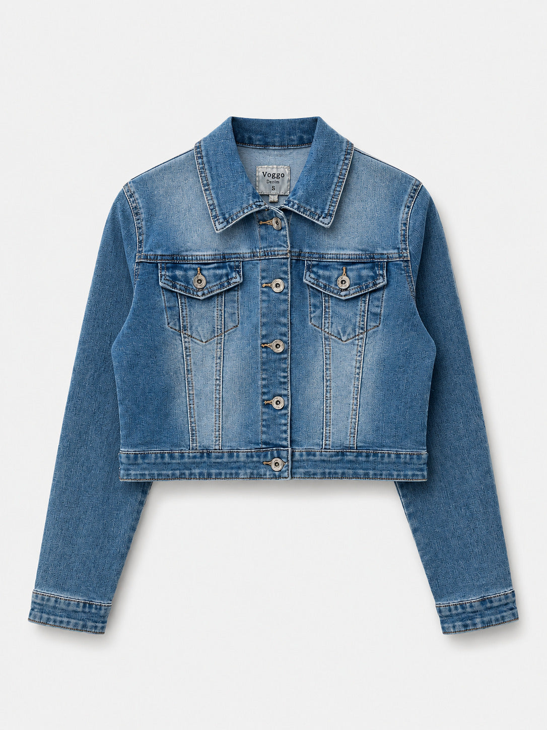 Veste en Jean Courte – Coupe Moderne