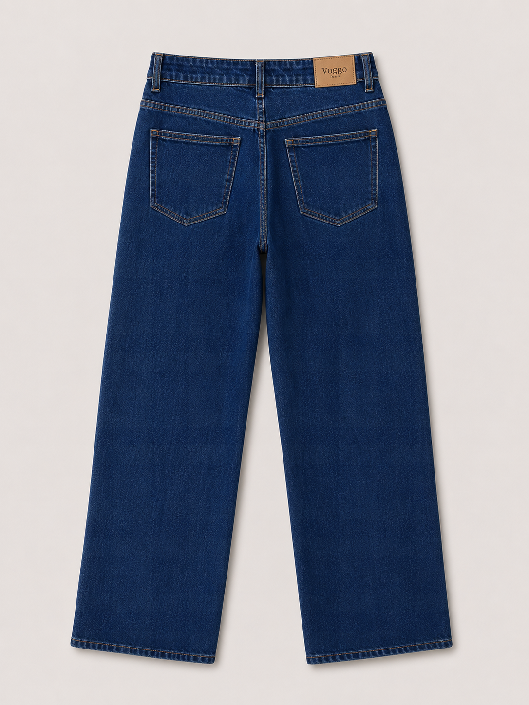 Jean Wide Leg – Boutons Dorés Aux Poches