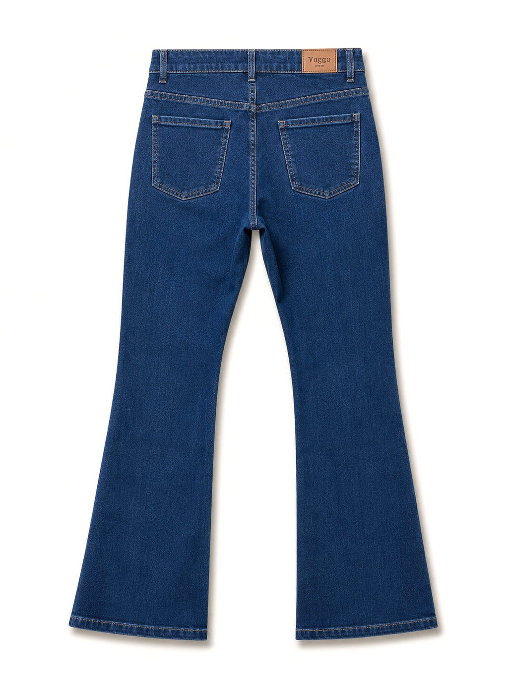 Jean Bootcut – Poches Plaquées Élégantes – Bleu Stone