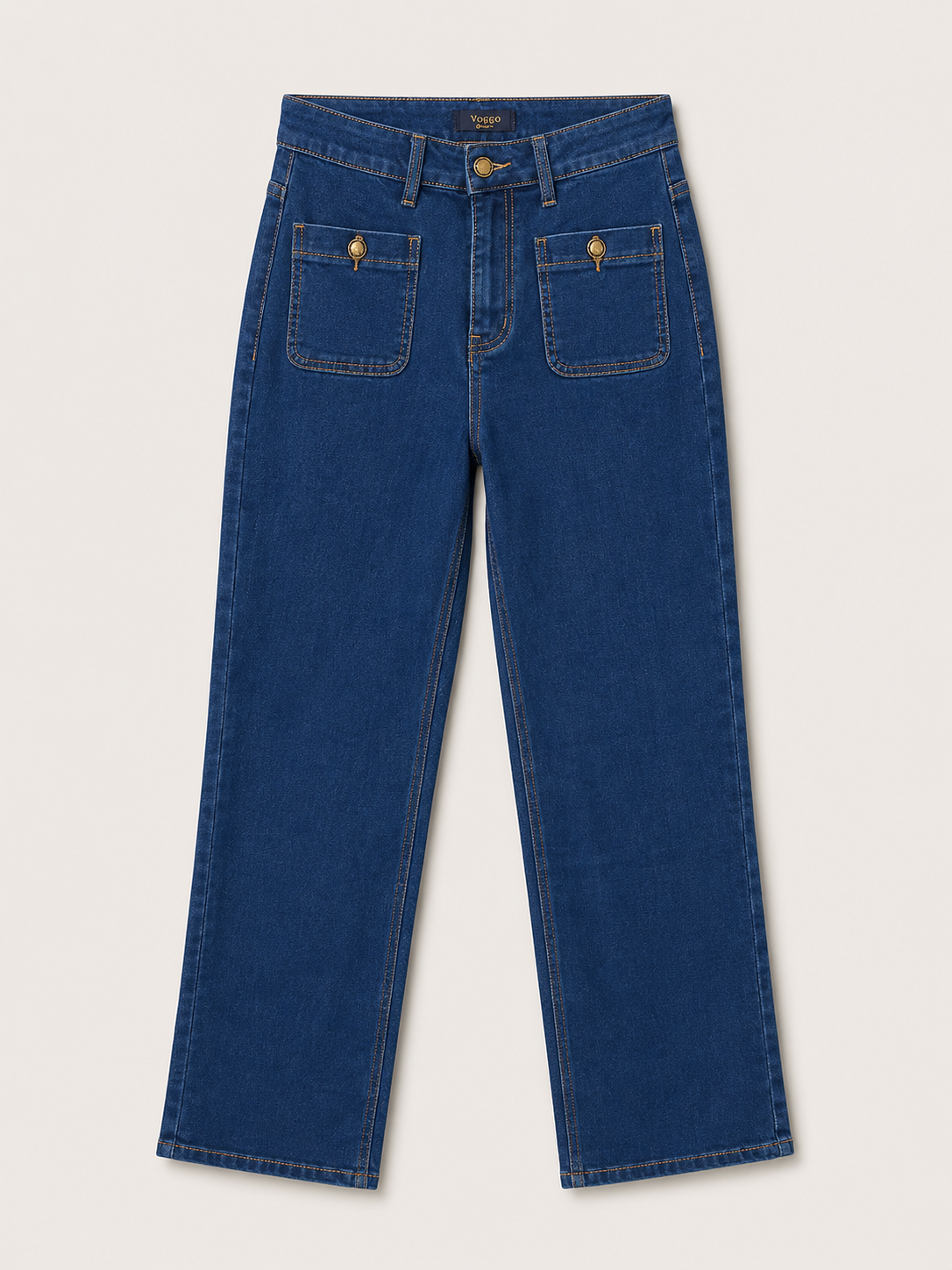 Jean Wide Leg – Poches Plaquées Élégantes