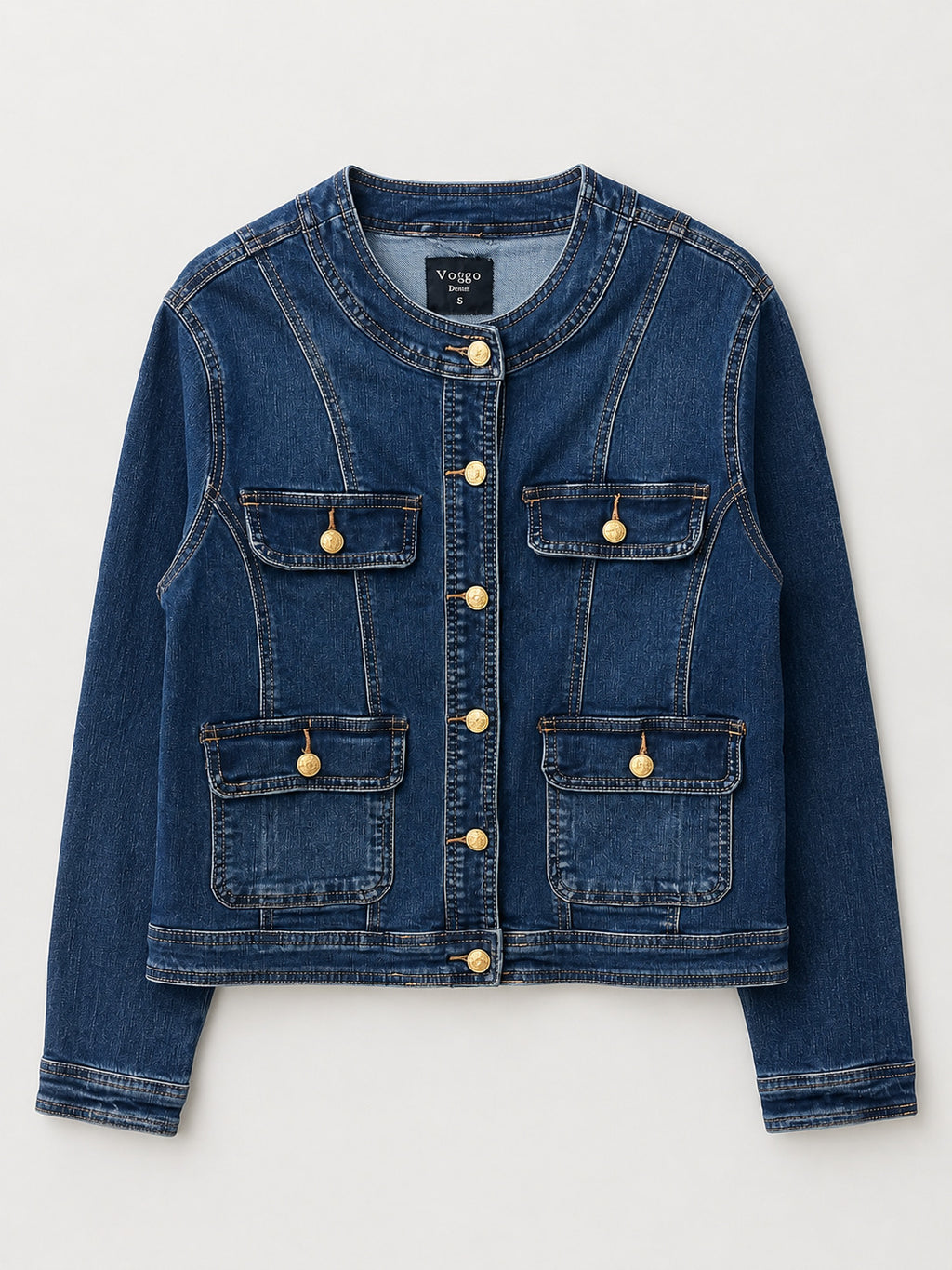 Veste en Jean – 4 Poches Élégantes
