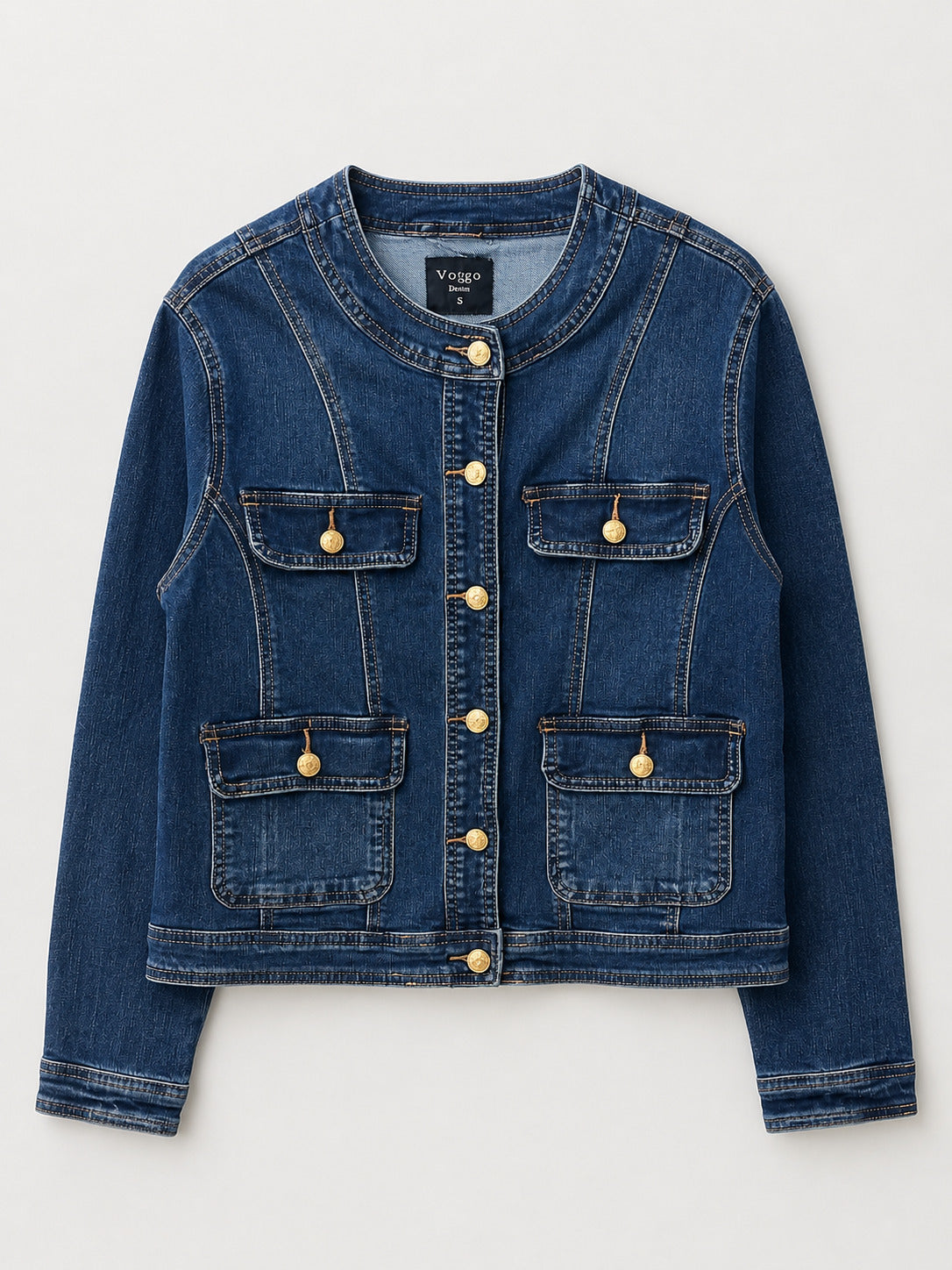 Veste en Jean – 4 Poches Élégantes