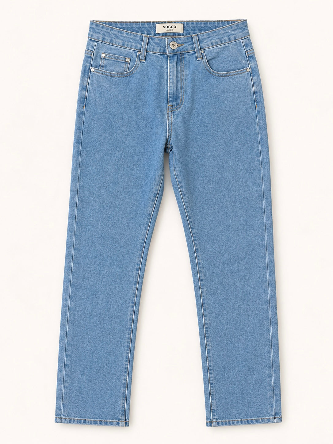 Jean Coupe Droite – Poches avec Strass