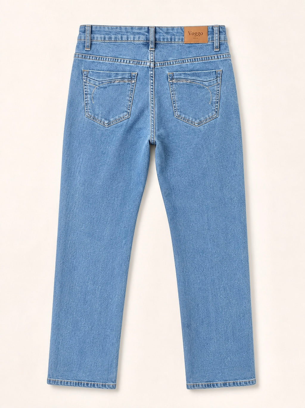 Jean Coupe Droite – Poches avec Strass