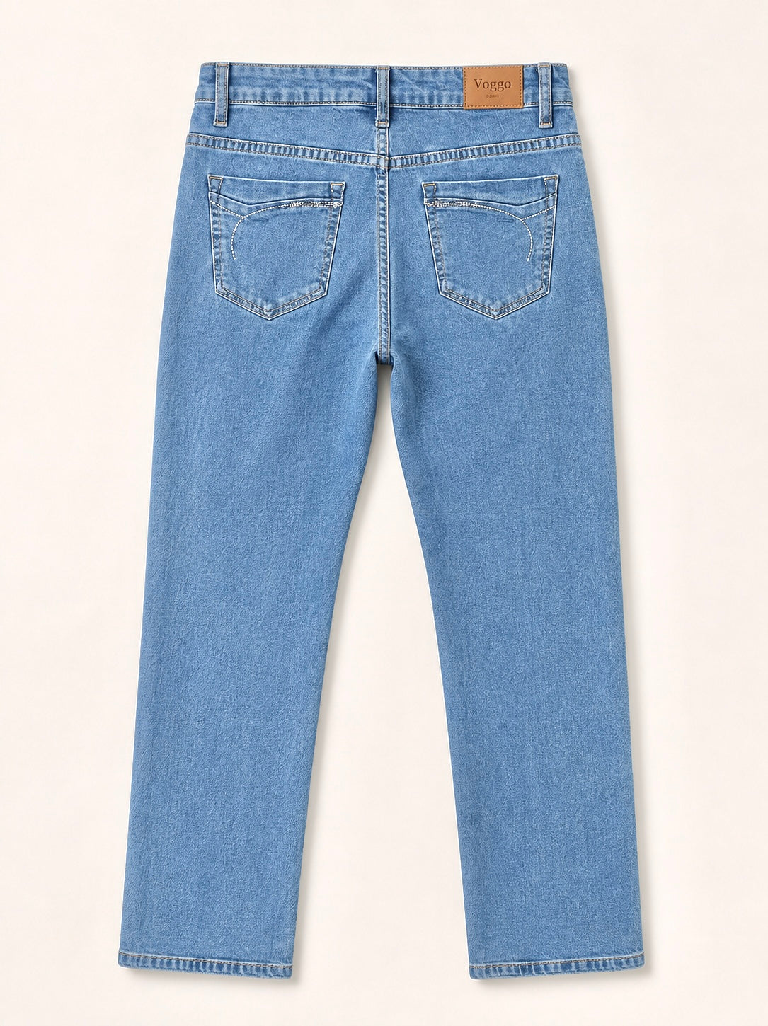Jean Coupe Droite – Poches avec Strass