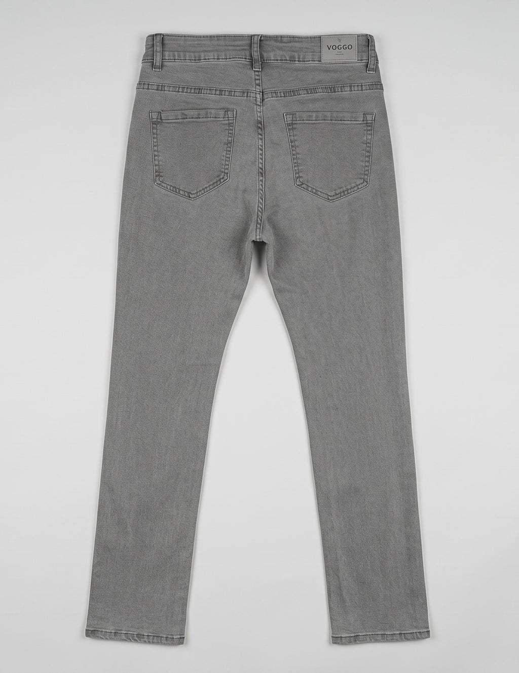 Jean Coupe Droite – 5 Boutons Élégants – Gris