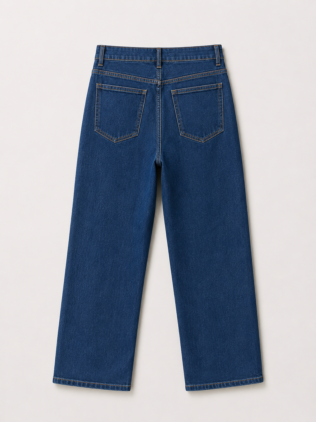 Jean Wide Leg – Bicolore Avant/Arrière – Bleu Stone & Denim
