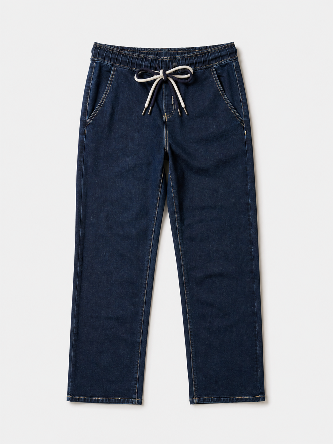 Jean Wide Leg – Taille Élastiquée avec Double Cordons