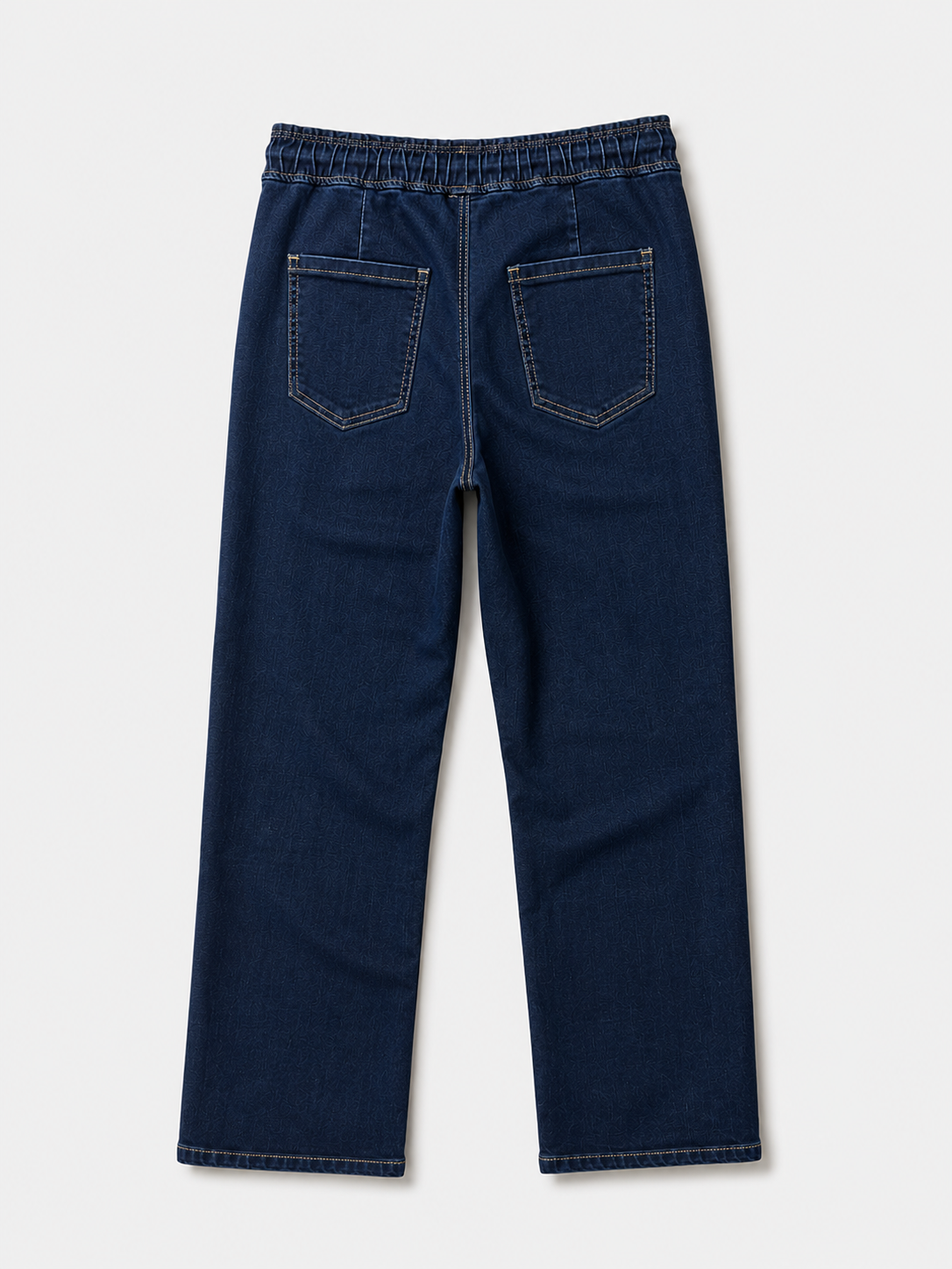 Jean Wide Leg – Taille Élastiquée avec Double Cordons