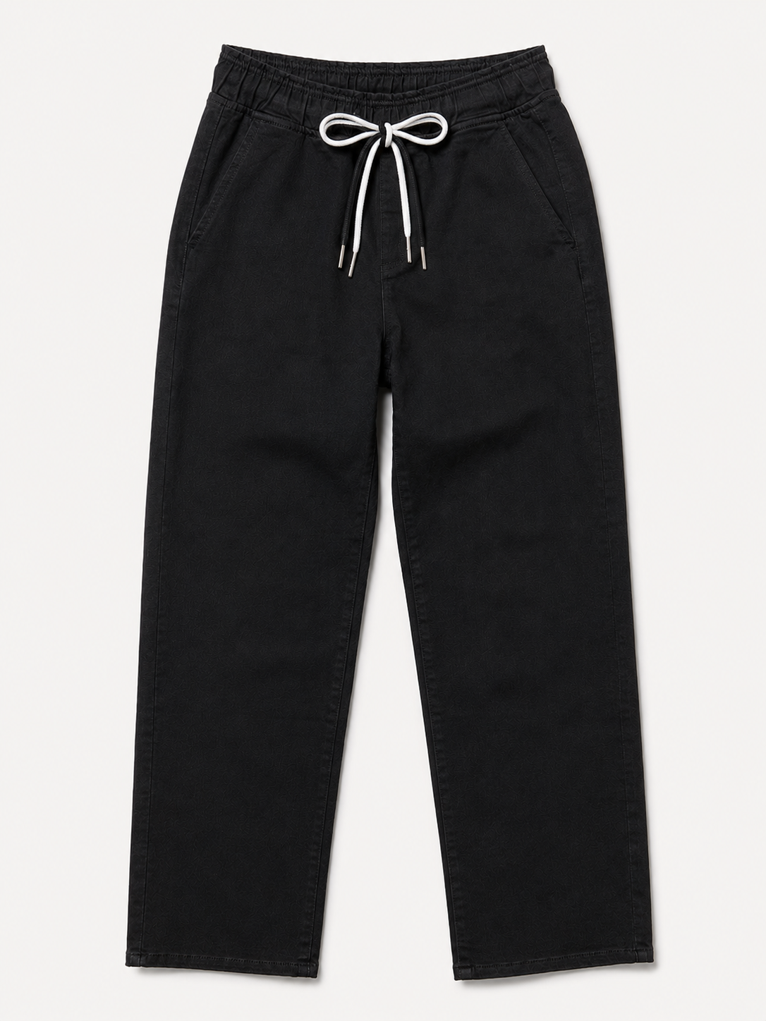 Jean Wide Leg – Taille Élastiquée avec Double Cordons