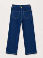 Jean Wide Leg – Boutons Dorés Frontaux
