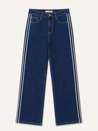 Jean Wide Leg – Bande Blanche Latérale