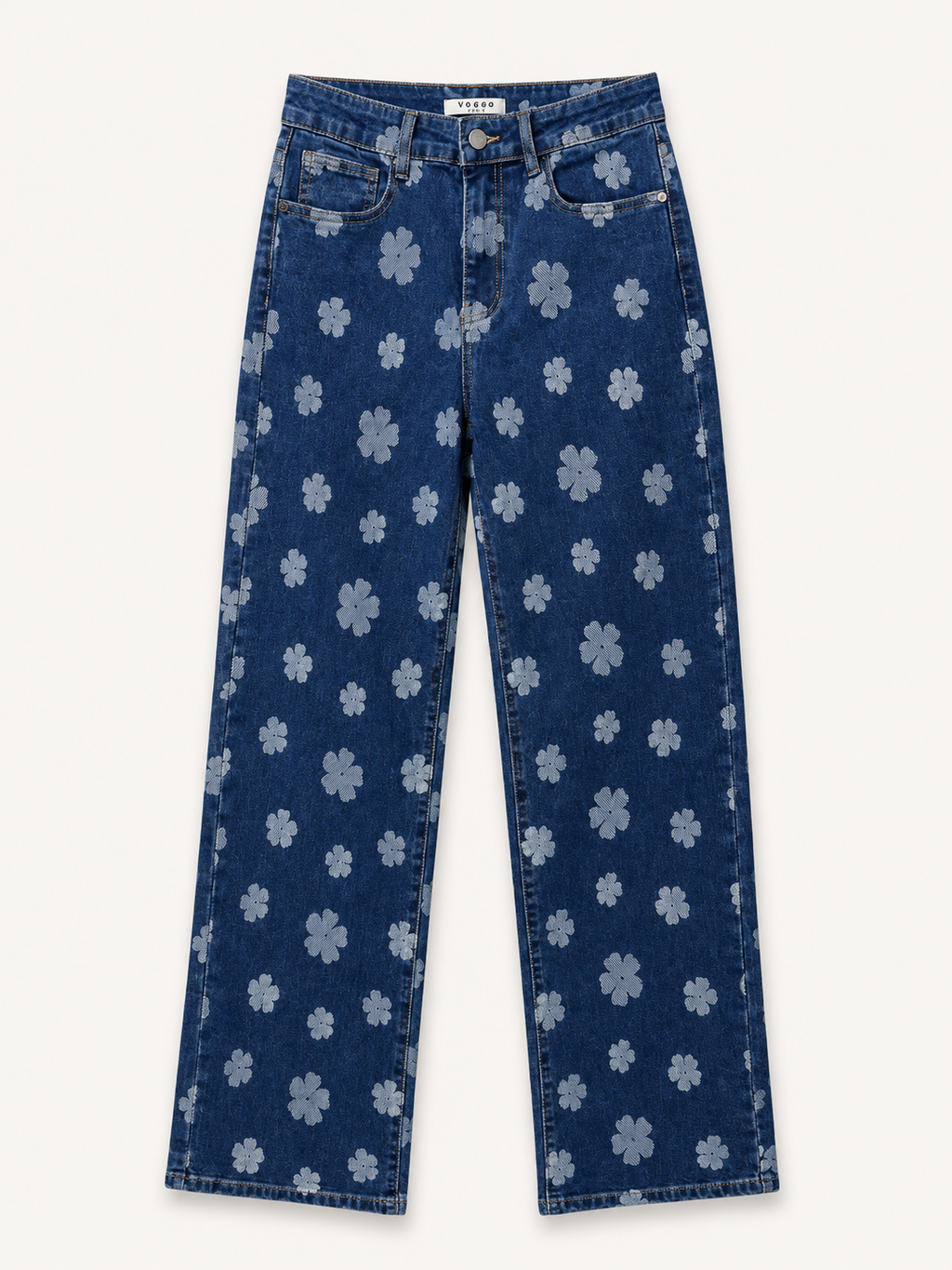 Jean Wide Leg – Motif Floral