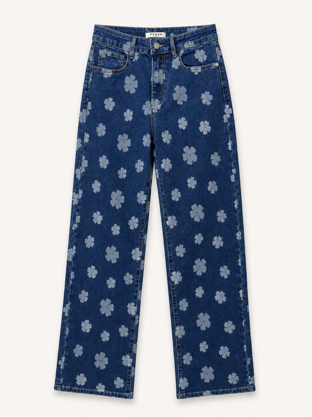 Jean Wide Leg – Motif Floral