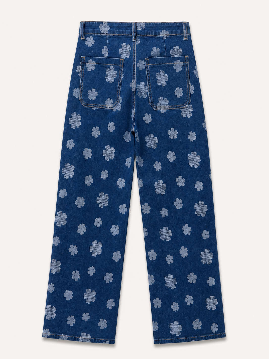 Jean Wide Leg – Motif Floral