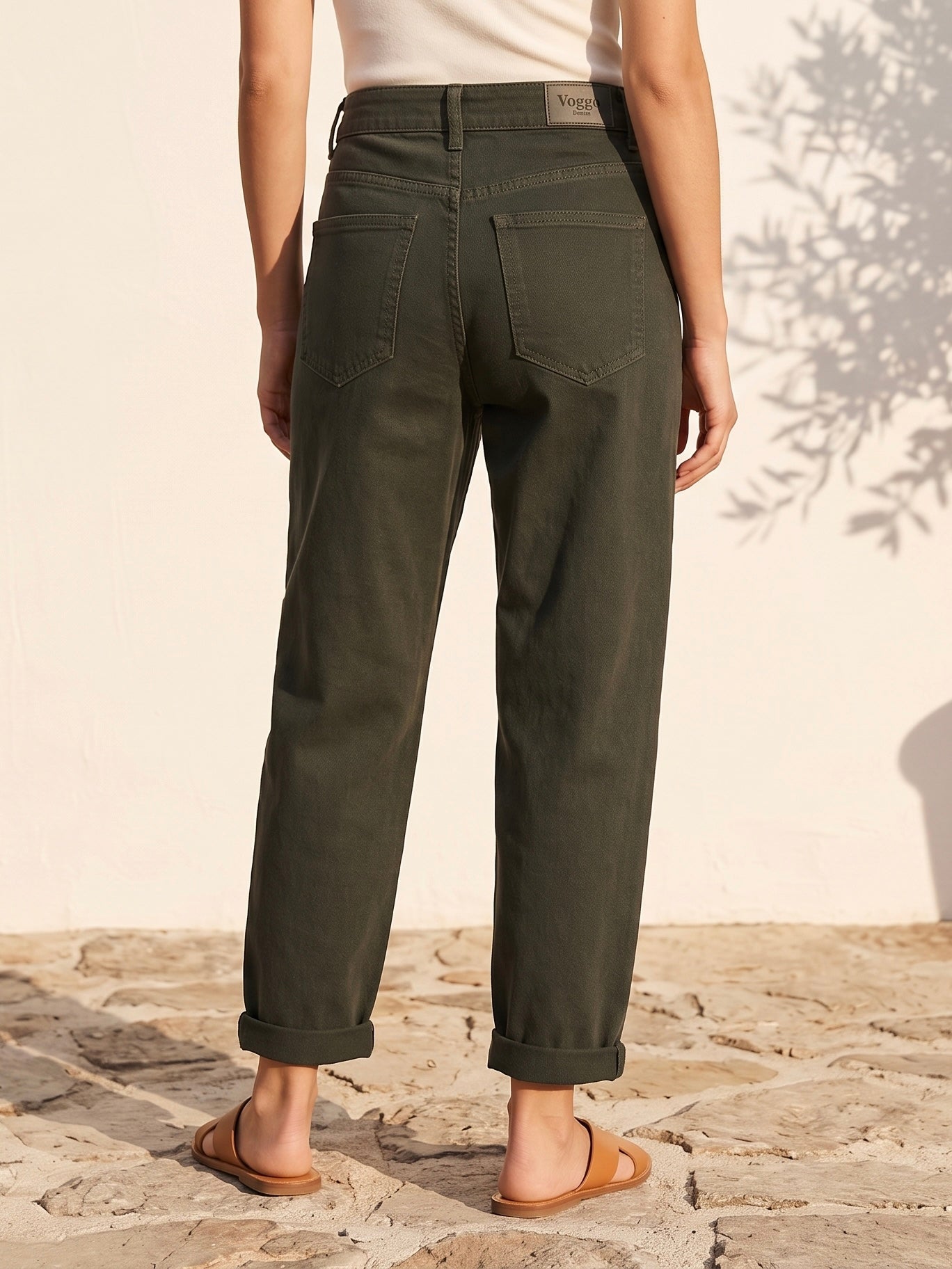 Jean Mom Fit – Kaki