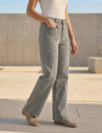 Jean Wide Leg – 5 Boutons Élégants