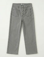 Jean Wide Leg – 5 Boutons Élégants