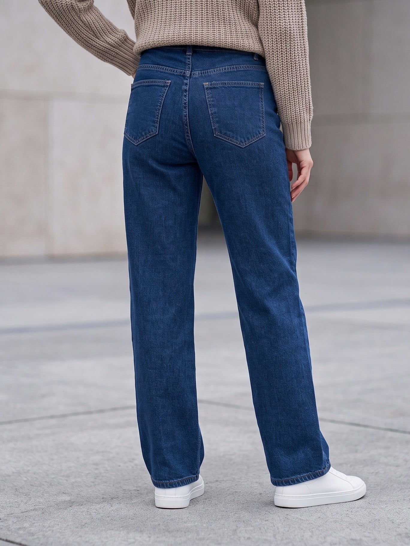 Jean Wide Leg – Intemporel Bleu Stone
