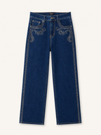 Jean Wide Leg – Strass Vertical