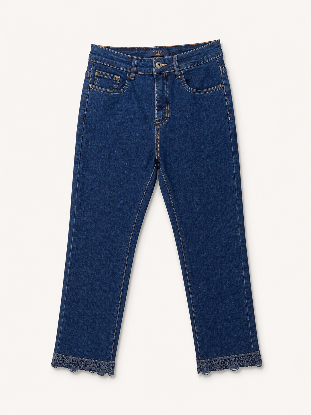 Jean Coupe 7/8ème – Dentelle au Bas