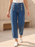 Jean Mom Fit – Boutons Frontaux